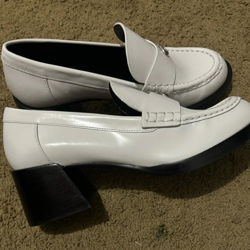Coach Natalie Loafer in Black/White